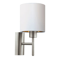 Eurolux satin chrome pendant light, front view