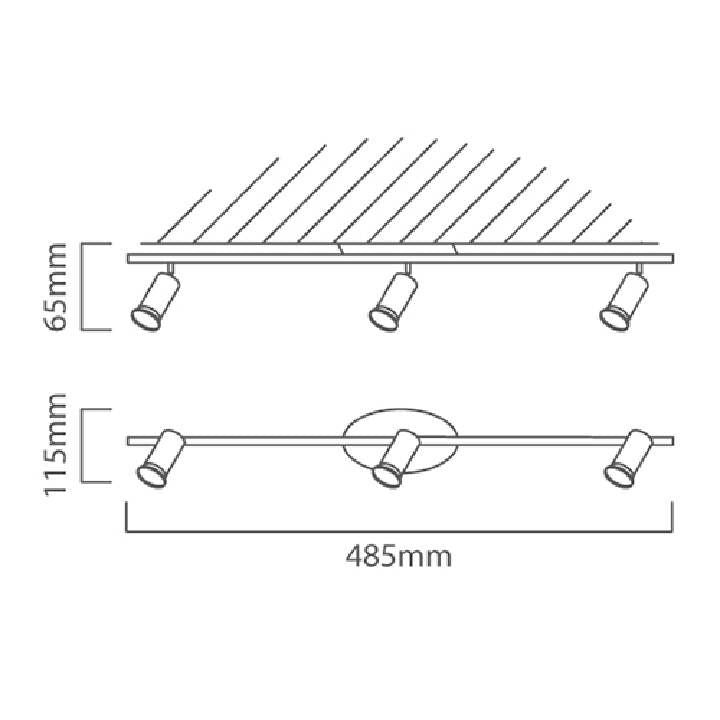 Eurolux black downlight shown in its packaging