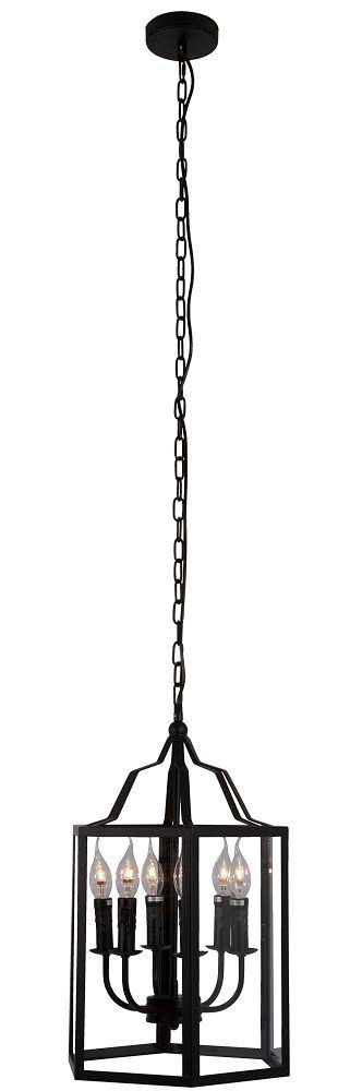 Eurolux black wall light, front view