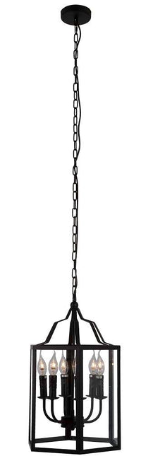 Eurolux black wall light, front view