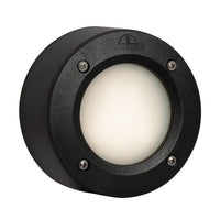 Eurolux black CFL globe, front view