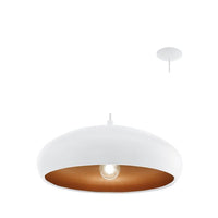 Eurolux white pendant light, front view