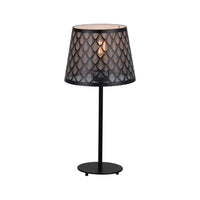 Eurolux black table lamp shown in its packaging