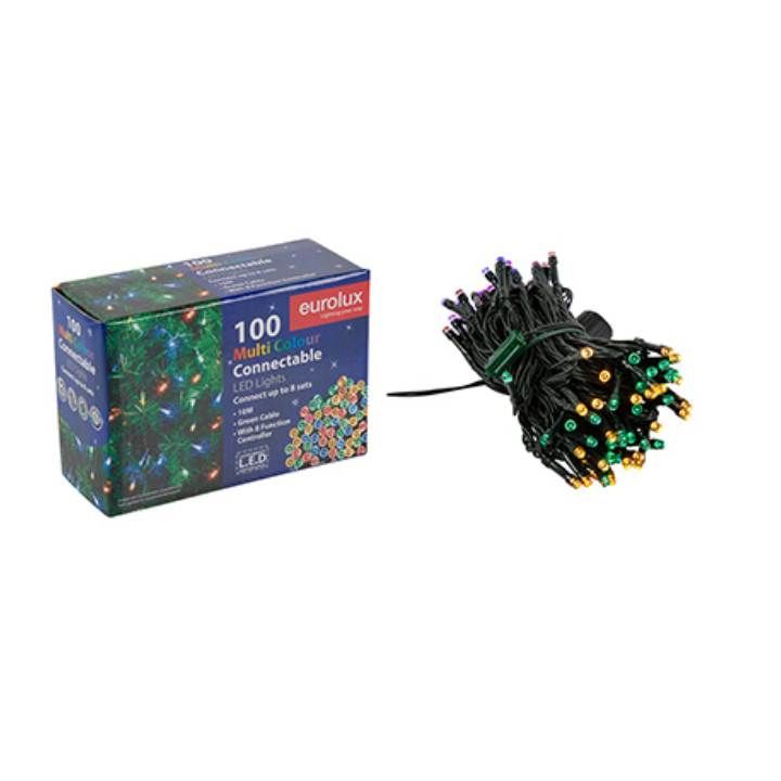 Eurolux green light strip shown in its packaging