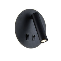Eurolux black ceiling light, front view