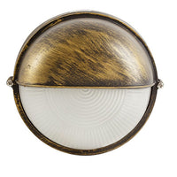 Eurolux black gold downlight, front view