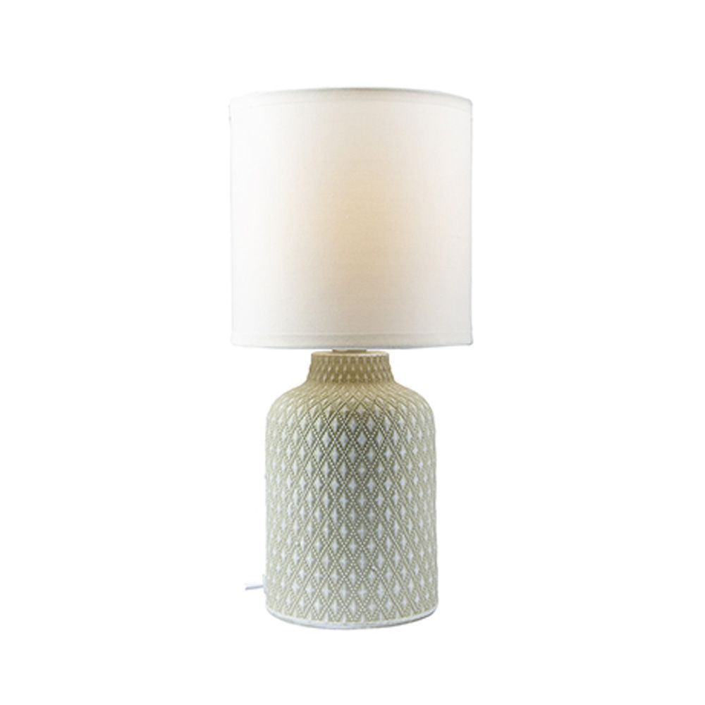 Eurolux white table lamp, alternate angle