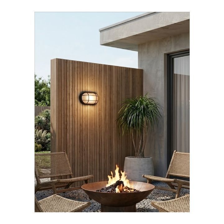 Eurolux black wall light, alternate angle