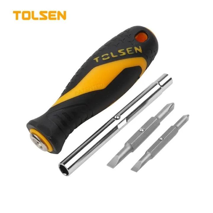 Close-up detail of the Tolsen screwdriver