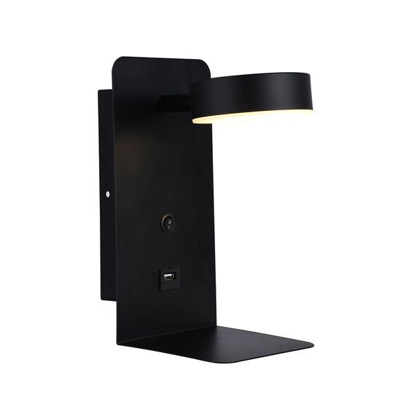 Eurolux black night light, front view