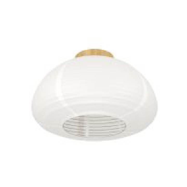 Eurolux white & brown pendant light installed and lit