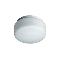 Radiant steel ceiling light, front view