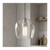 Eurolux CFL globe installed and lit