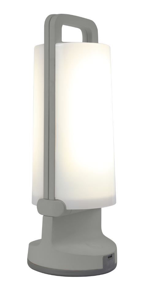 Eurolux silver garden light, front view