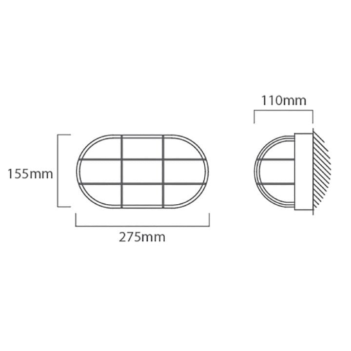 Eurolux black wall light shown in its packaging