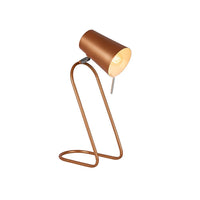 Eurolux copper table lamp, front view