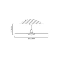 Eurolux white ceiling fan shown in its packaging