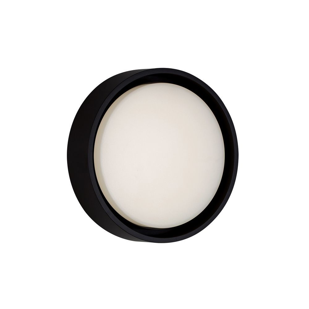 Eurolux black downlight, front view