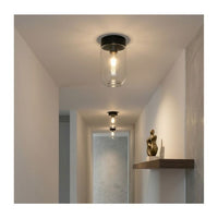 Close-up detail of the Eurolux black wall light