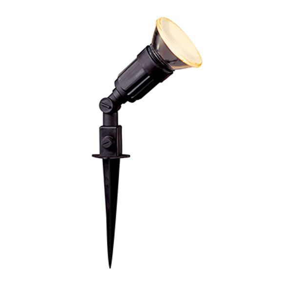 Radiant black spotlight, front view