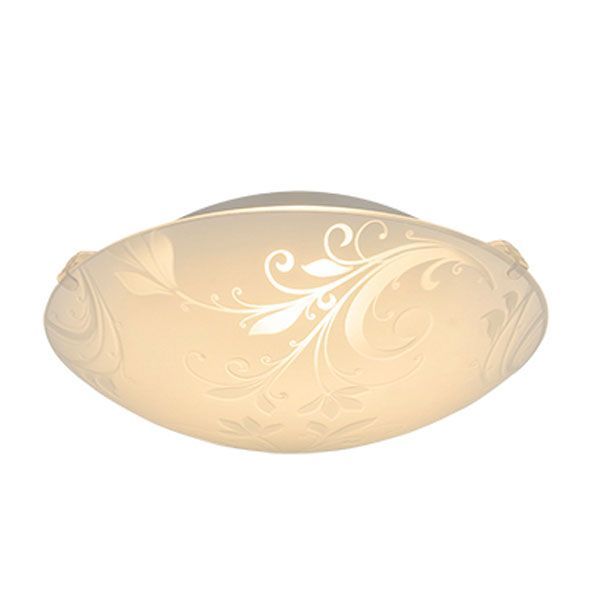 Eurolux white ceiling light, front view