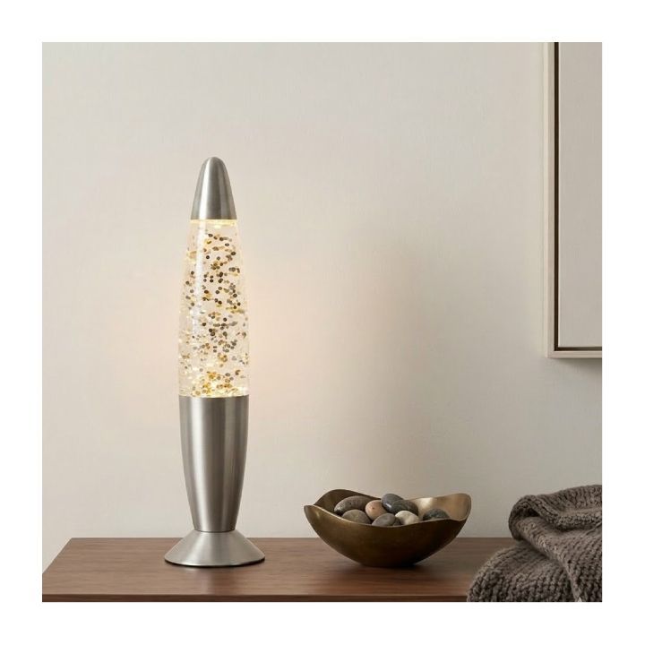 Eurolux clear/silver night light, front view