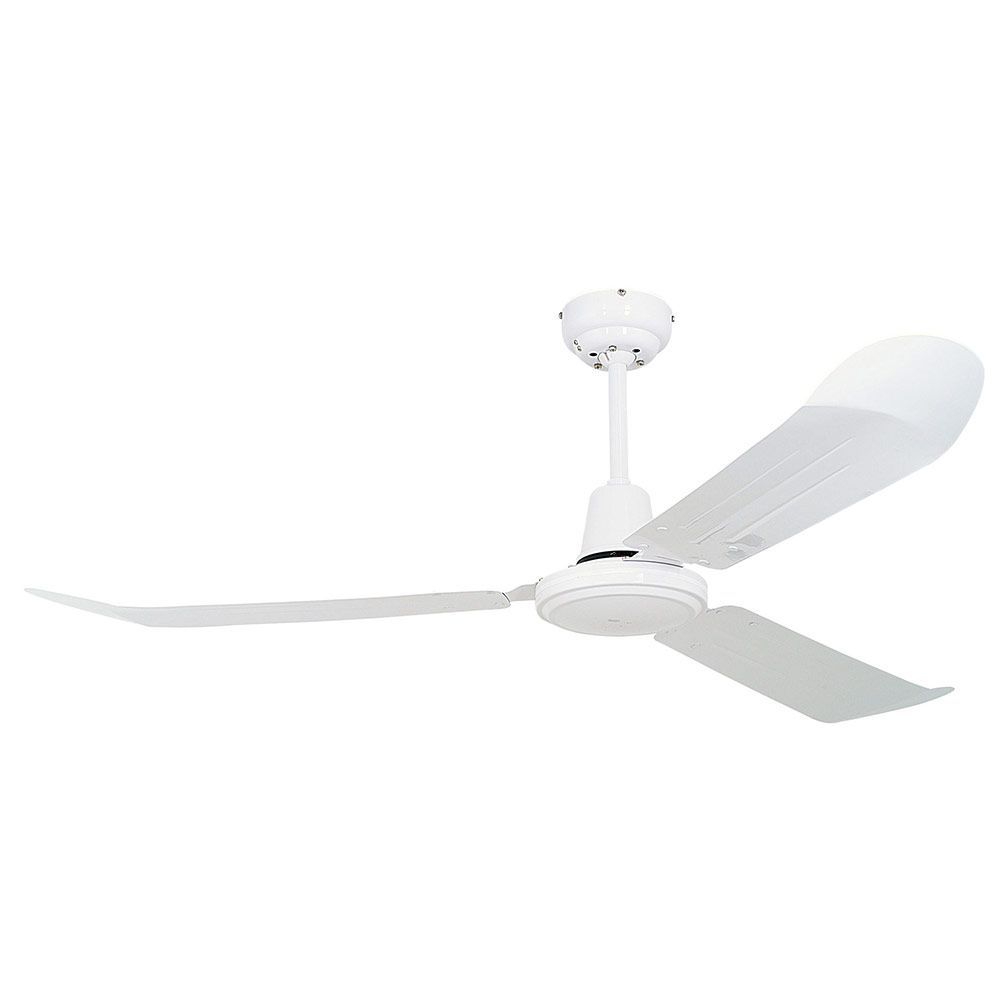 Close-up detail of the Eurolux white ceiling fan
