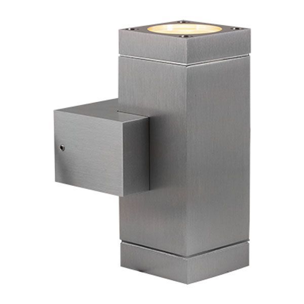 Radiant aluminium wall light, front view