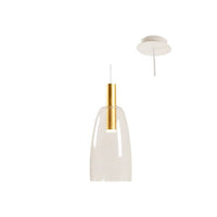 Eurolux gold pendant light, front view