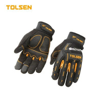 Tolsen gloves shown in its packaging