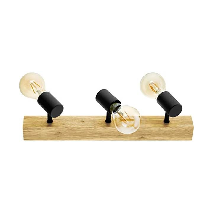 Eurolux black & wood pendant light dimensions diagram