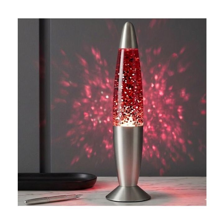 Eurolux clear/silver night light, front view