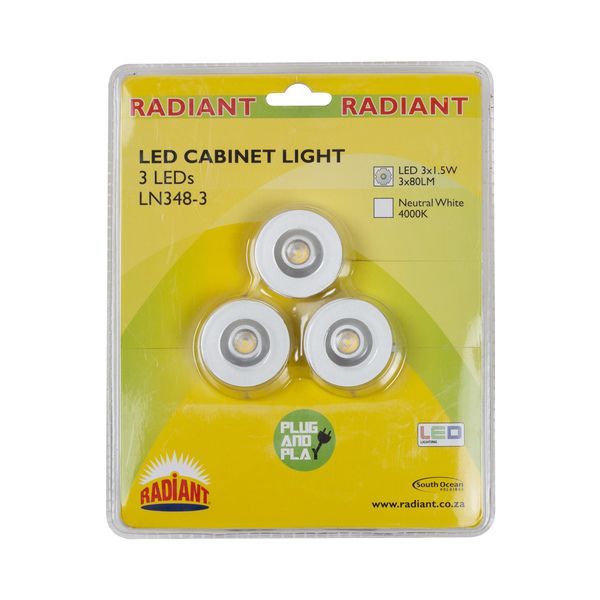 Radiant downlight, front view