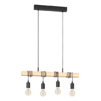 Eurolux black & brown pendant light dimensions diagram