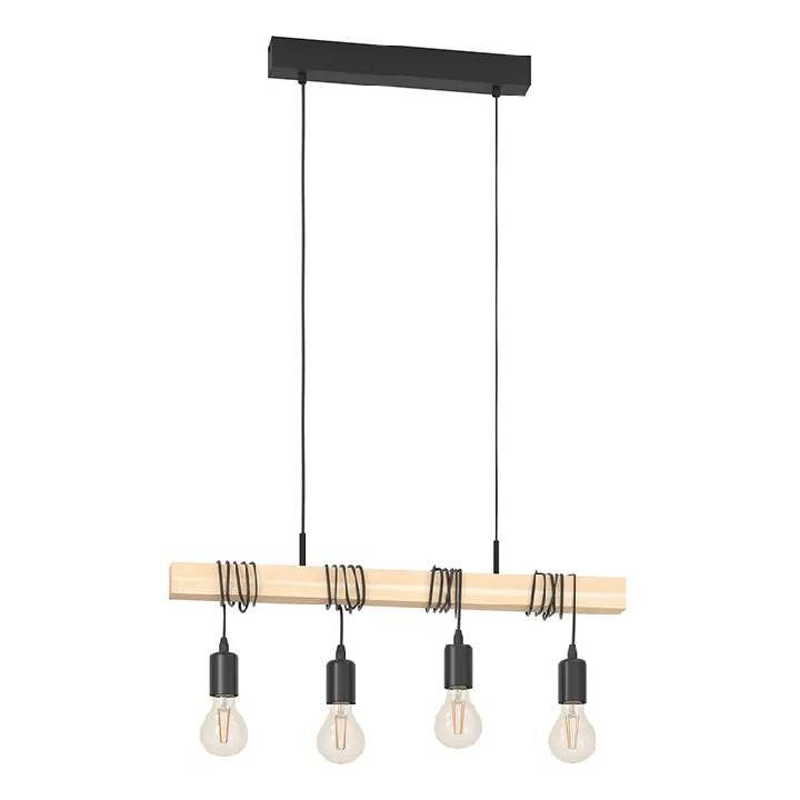 Eurolux black & brown pendant light dimensions diagram