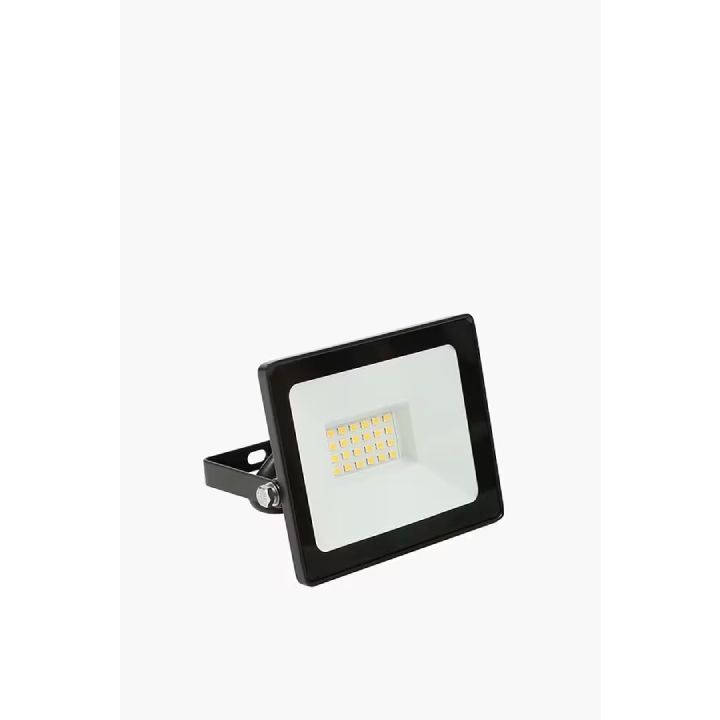 Close-up detail of the Eurolux black floodlight