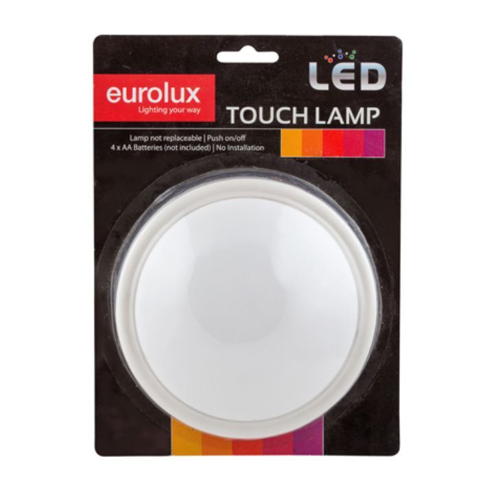 Eurolux lamp shown in its packaging