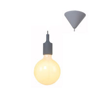 Eurolux grey pendant light, front view