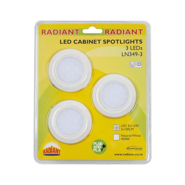 Radiant downlight, front view