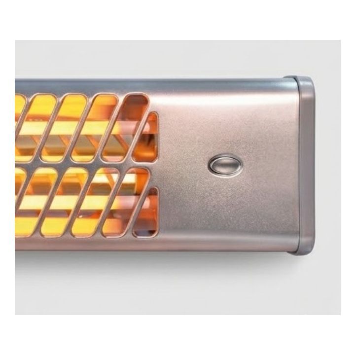 Radiant white heater dimensions diagram