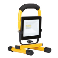 Eurolux black & yellow floodlight, front view