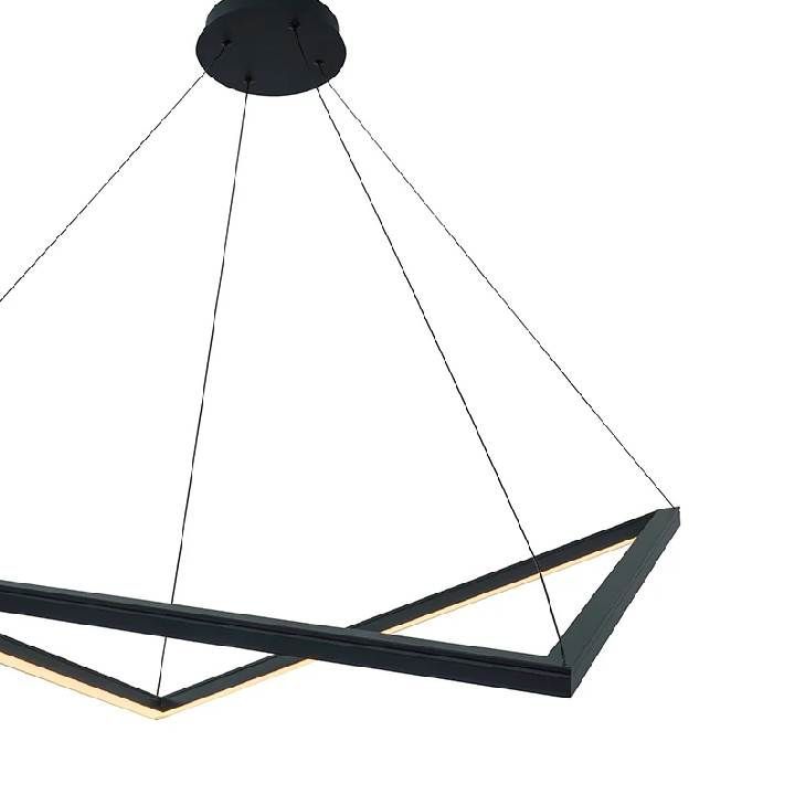 Close-up detail of the Eurolux black pendant light