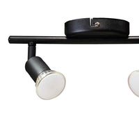 Close-up detail of the Eurolux black downlight