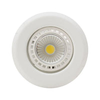 Eurolux white downlight, front view
