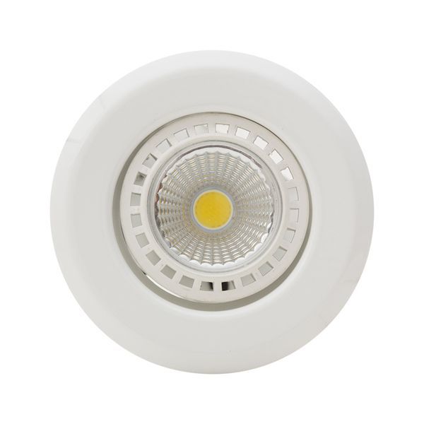 Eurolux white downlight, front view