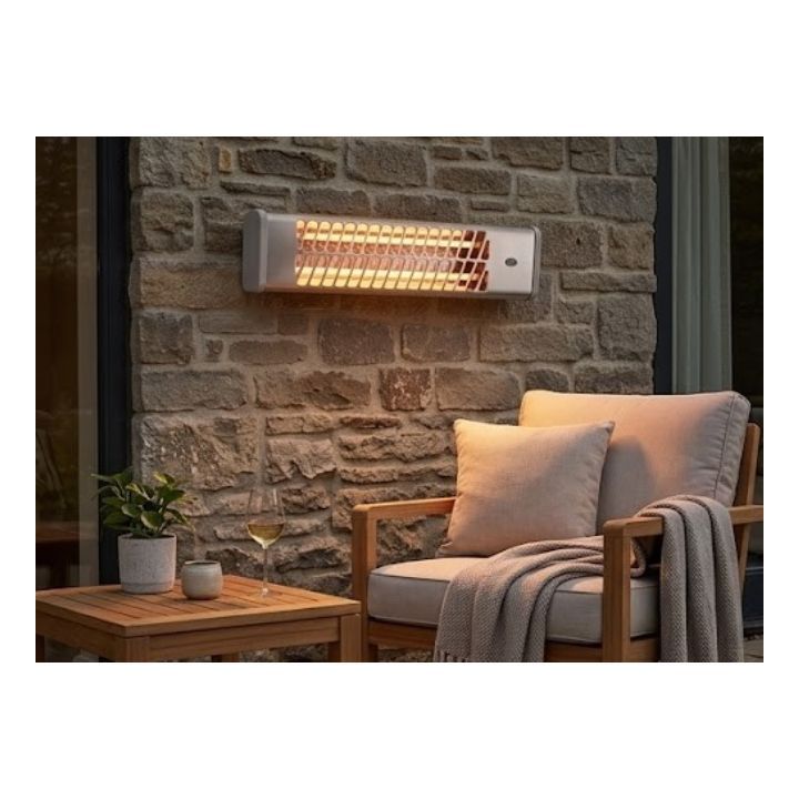 Close-up detail of the Radiant heater