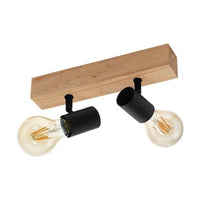 Eurolux black & brown spotlight dimensions diagram