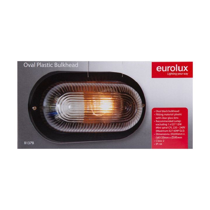Eurolux bulkhead light shown in its packaging