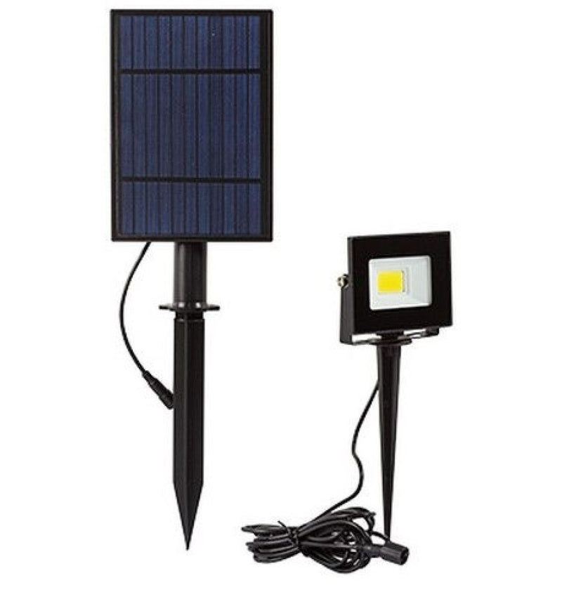 Eurolux black spotlight, front view
