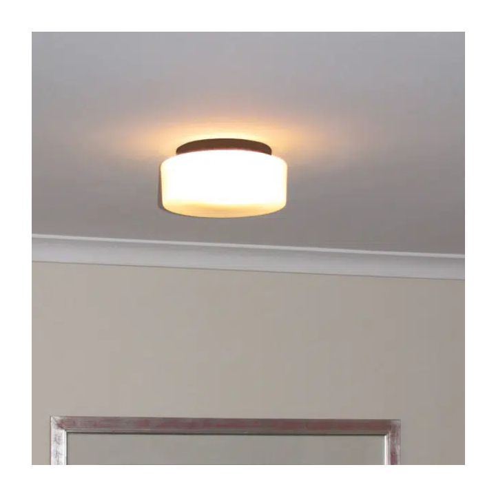 Eurolux ceiling light installed and lit